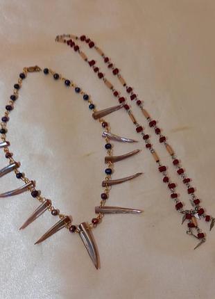 Кольє, перламутр,перли,корал