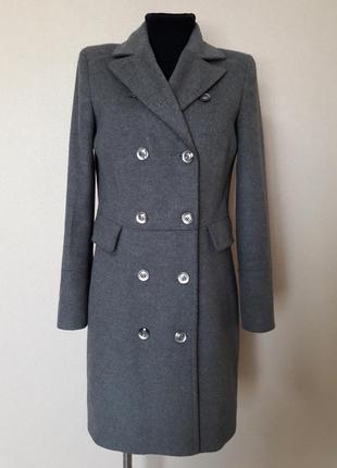 Мегаякісне, стильне, тепле,шерсте шинолове, 80% шорстості, подвійне пальто sisley2 фото
