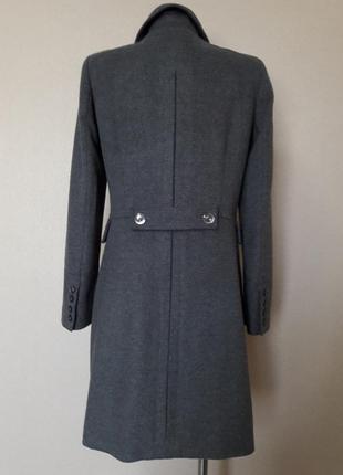 Мегаякісне, стильне, тепле,шерсте шинолове, 80% шорстості, подвійне пальто sisley4 фото
