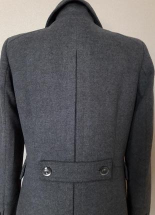Мегаякісне, стильне, тепле,шерсте шинолове, 80% шорстості, подвійне пальто sisley5 фото