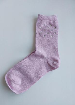 Брендові шкарпетки з камінцями