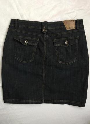Супер юбка джинсовая стреч раз xl (50)3 фото