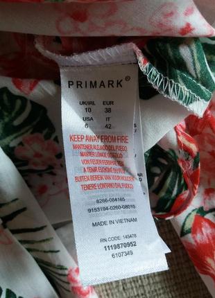 Віскозна накидка квітковий принт primark5 фото