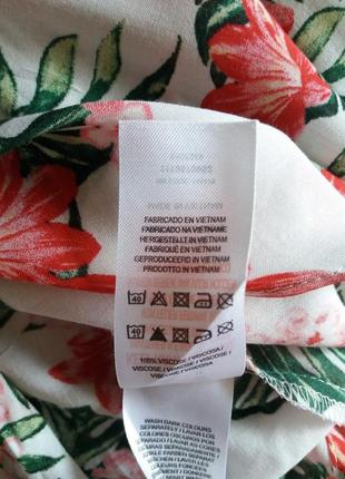 Віскозна накидка квітковий принт primark6 фото