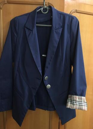 Шкільний піджак; жіночий піджак; синій піджак1 фото