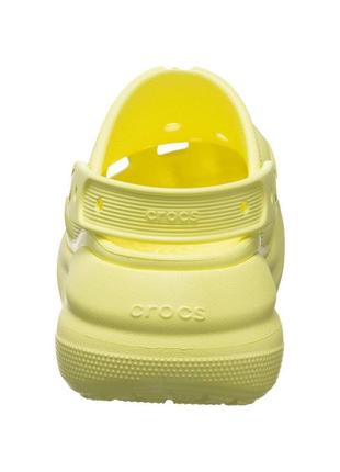 Жіночі шльопанці сабо кроксы на платформе crocs classic crush clog sulphur w6 w7 w8 w9 w107 фото