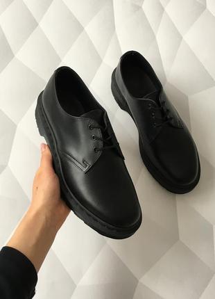 Туфли от dr. martens 1461 mono black smooth