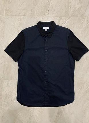 Классическая базовая рубашка calvin klein на короткий рукав