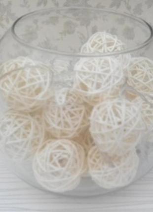 Гірлянда кульки led світлодіодна. для дизайну. ротанг. на батарейках.9 фото