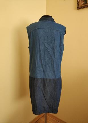 Трендовий халат сукня 100%коттон сарафан джинс3 фото