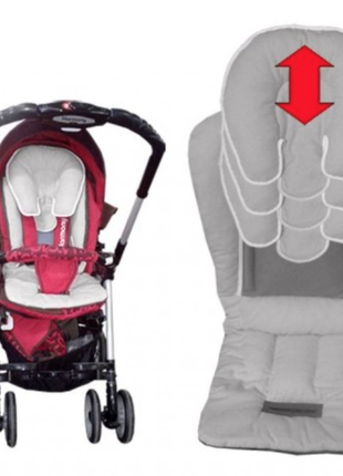 Матрасик вкладыш в коляску и автокресло ontario baby universal elite. сост. нового