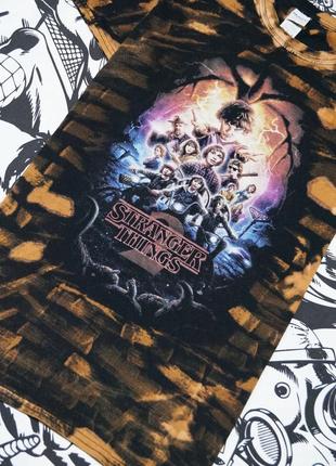 Кастомний футболка з принтом серіалу stranger things дуже дивні справи