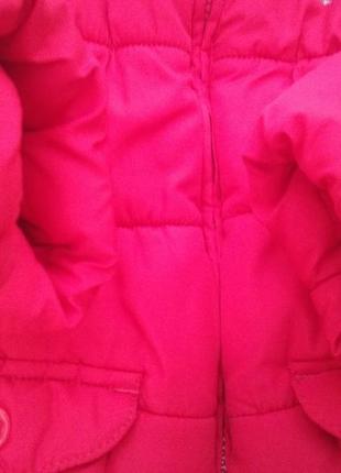 Куртка пальто для дівчинки на зріст 92 см з малюнком мінні маус5 фото