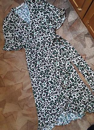 Актуальное платье на запах в леопардовый принт от summum woman(amsterdam)8 фото