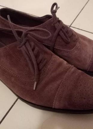Туфлі жіночі оксфорди замша 38 розмір