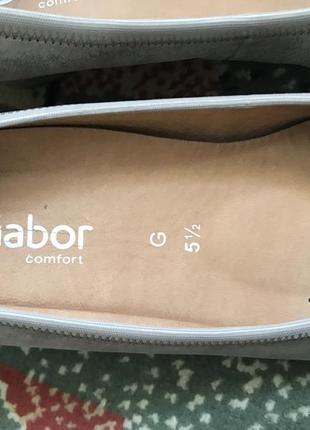 Новые кожаные туфли бренда gabor. размер 38,5, стелька 25,5 см.3 фото