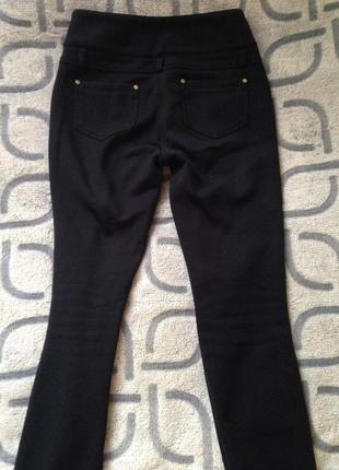 Черные штаны с завышенной талией2 фото