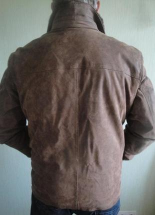 Стильная кожаная мужская куртка castellani италия оригинал.3 фото