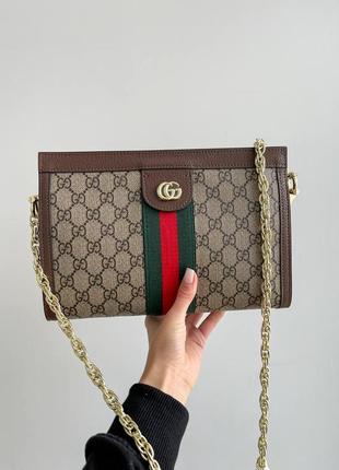 Сумка в стиле gucci натуральная кожа