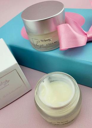 🌸 крем для шкіри навколо очей з пептидами top beauty eue cream, 15 ml