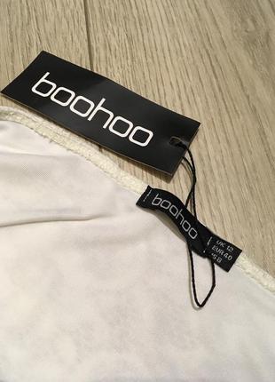 Кружевной кремовый топ boohoo3 фото