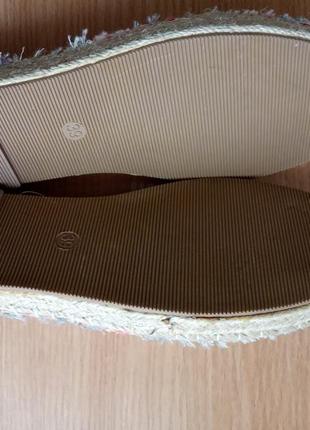 Легкі балетки еспадрільї 39 р. 24 см in extenso яскравий текстиль еспадрилі5 фото