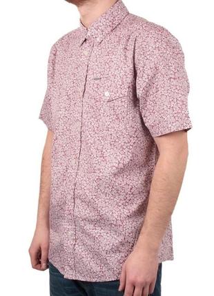 Оригінальна сорочка carhartt wip langley pocket shirt cordovan floral
