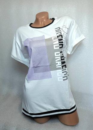 52-54 г женская футболка большой размер стрейч коттон