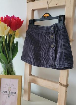 Фірмова вельветова спідничка на запах