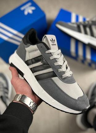 Кроссовки adidas серые5 фото