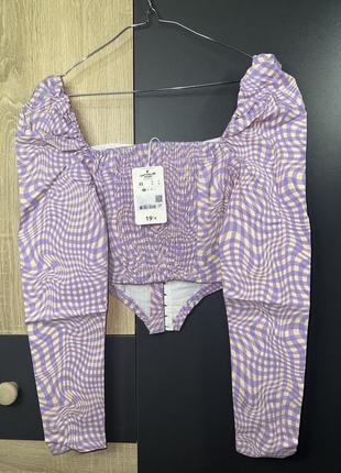 Французький бренд jennyfer блузка корсет розмір xs  розмірна сітка у каруселі4 фото