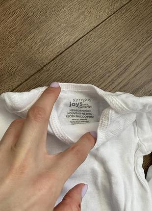 Комплект бодиков h&m, carters4 фото