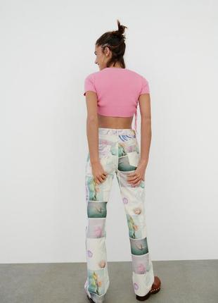 Жіноча коротка футболка топ у рубчик zara2 фото