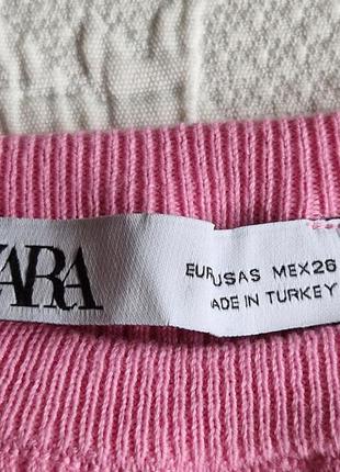 Жіноча коротка футболка топ у рубчик zara8 фото