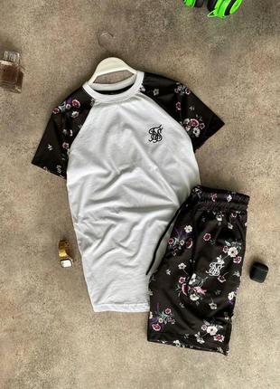 Чоловічий стильний комплект шорти + футболка на літо / літні костюми1 фото