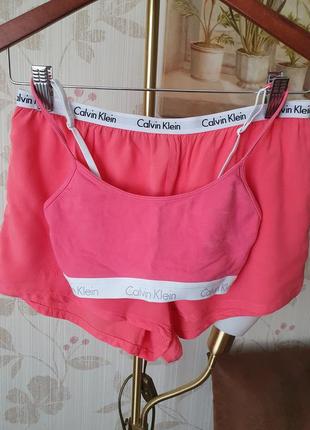 Calvin klein пижамка, комплект для сна размер хс-с