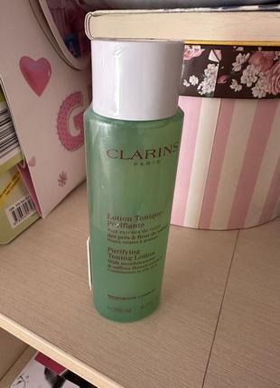 #розвантажую clarins purifying toning lotion