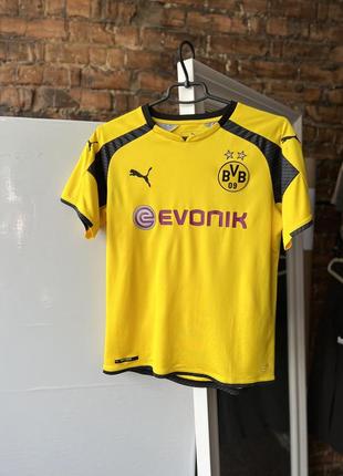 Puma x bvb borrusia dortmund soccer sport t-shirt спортивна, футбольна футболка