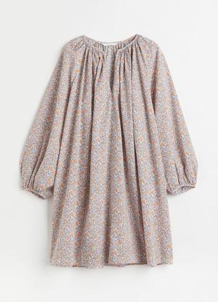 Новое хлопковое платье в цветы от h&m