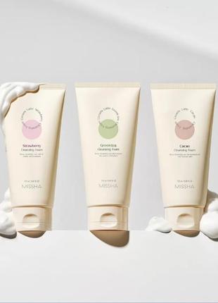 Пінки missha cleansing foam creamy latte.1 фото