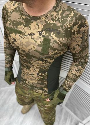 🔴 тактический мужской военный рашгард, логслив лонгслив пиксель пиксель весна кулмакс