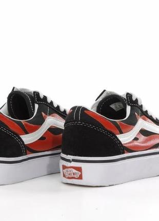 Женские кеды vans old skool black orange 36-37-38-39-40-414 фото