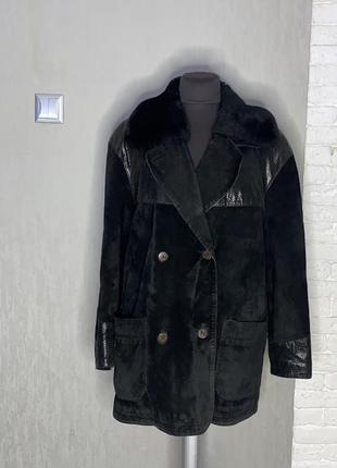 Вінтажна замшева куртка піджак жакет echtes leder , m