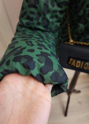 Роскошная дутая курточка, леопардовый принт, стиль zara куртка пуффер4 фото