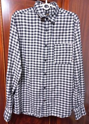 Рубашка винтажная качественный коттон jack &amp;jones p l