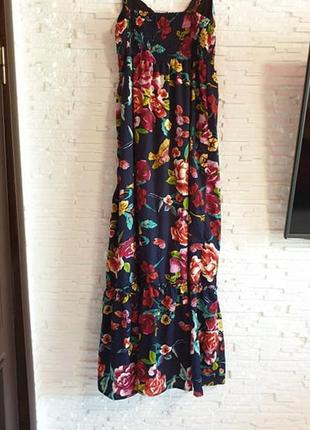 Длинное цветочное платье сарафан iska london2 фото