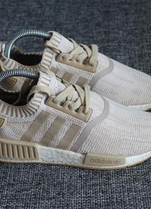 Кроссовки adidas nmd r1 primeknit linen khaki оригинал