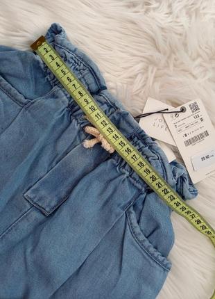 Легкие джинсы кюлоты zara р.122 (7 лет)4 фото