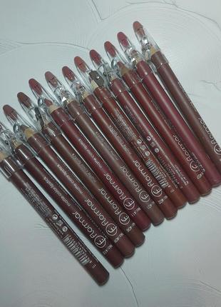 Набор матовых карандашей для губ flormar