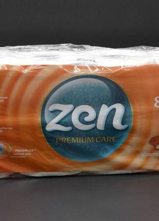 Туалетний папір "zen" / premium / мигдаль / 3-шаровий / 19м / 145 відривів / 8шт